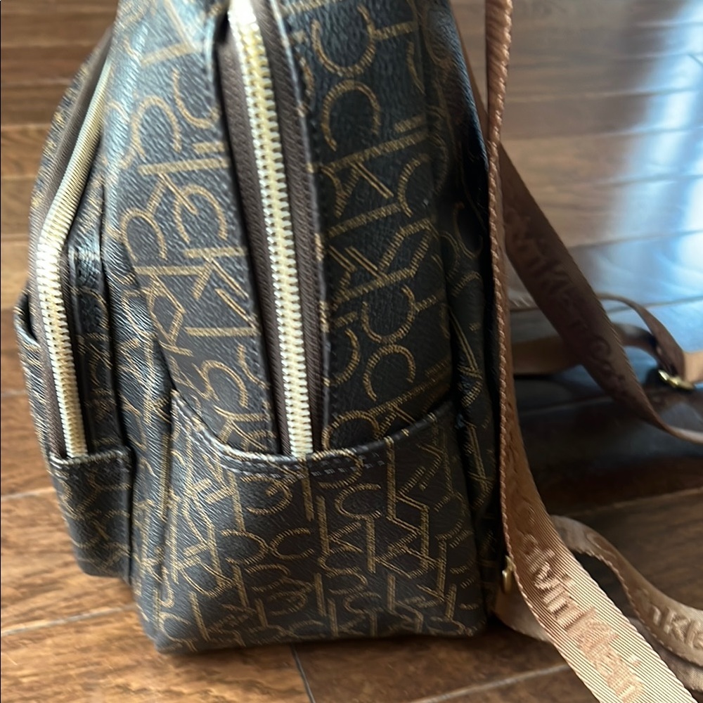 Calvin Klein Brown Small Monogram Backpack - image 6